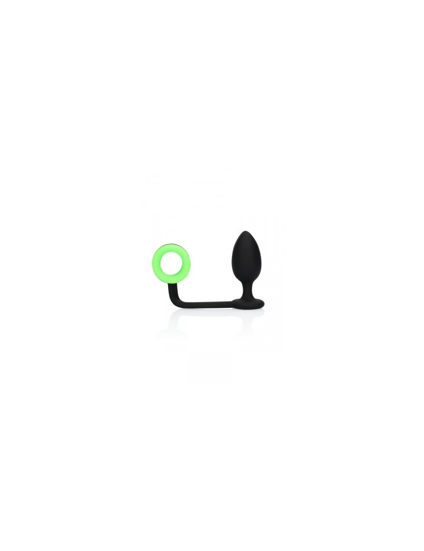 Plug avec cockring phosphorescent - Ouch