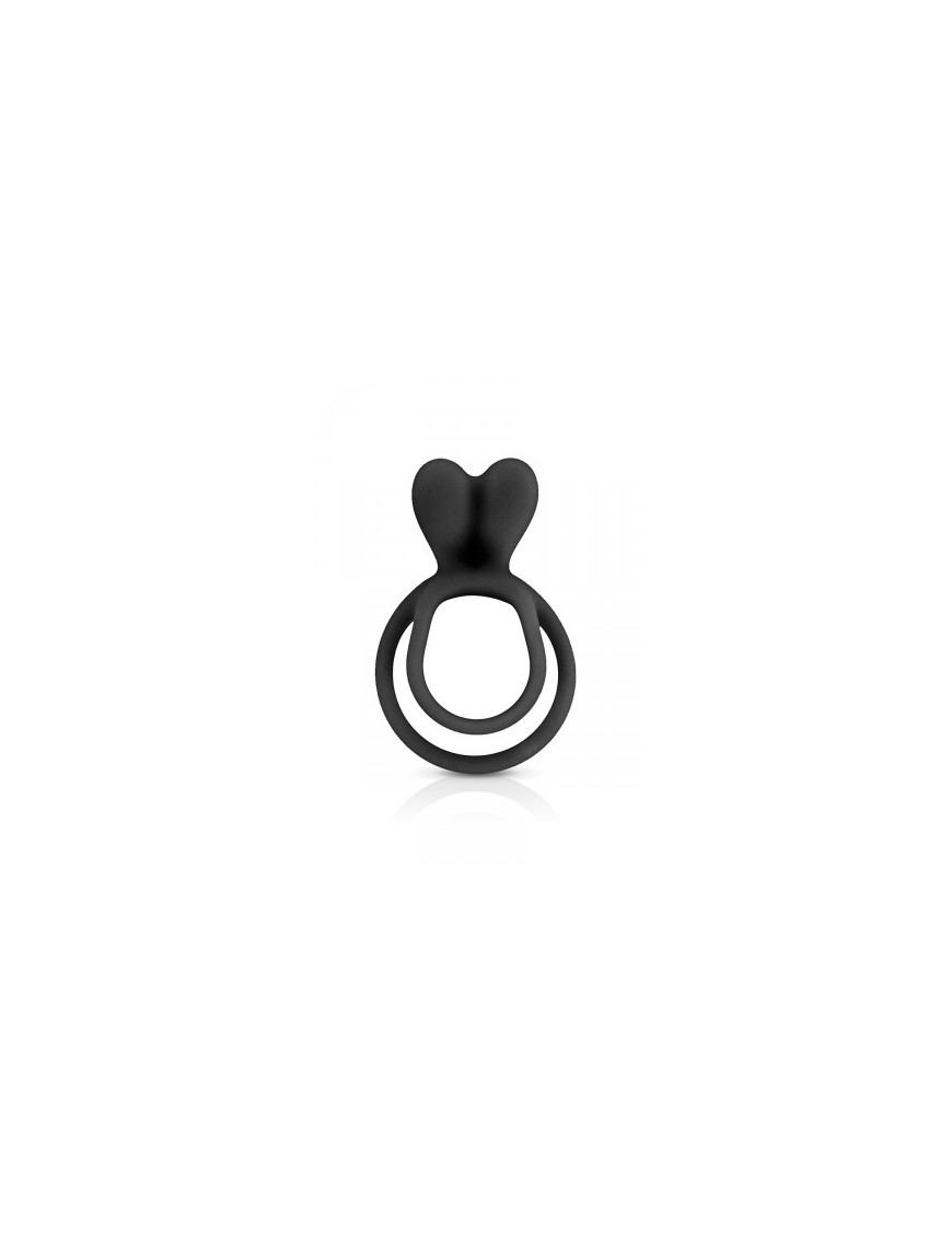 Double Cockring noir Glamy