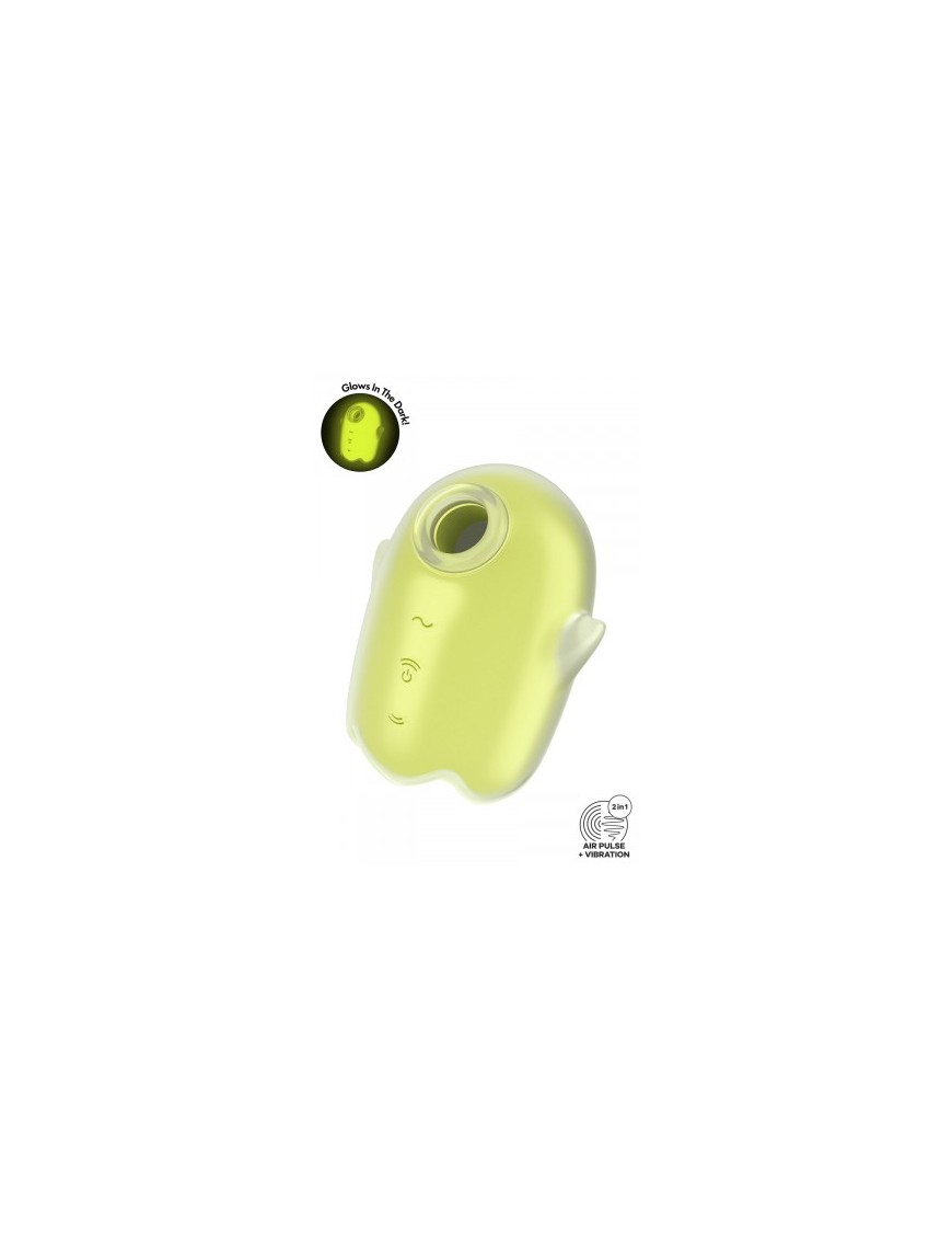 Stimulateur sans contact et vibrant Glowing Ghost yellow - Satisfyer