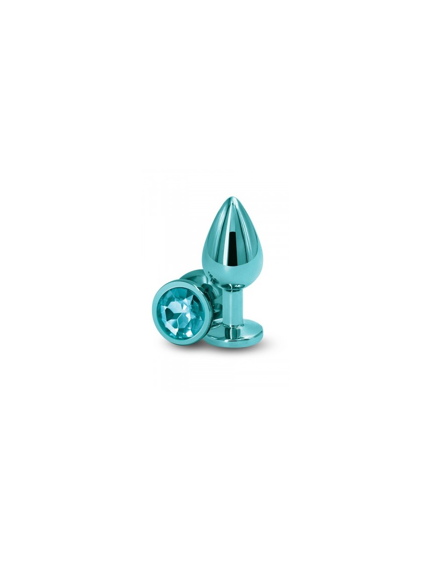 Plug bijou aluminium chromé vert M