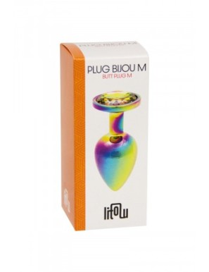 Plug bijou arc-en-ciel M - Litolu