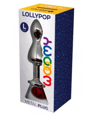 Plug bijou Lollypop rouge L - Wooomy