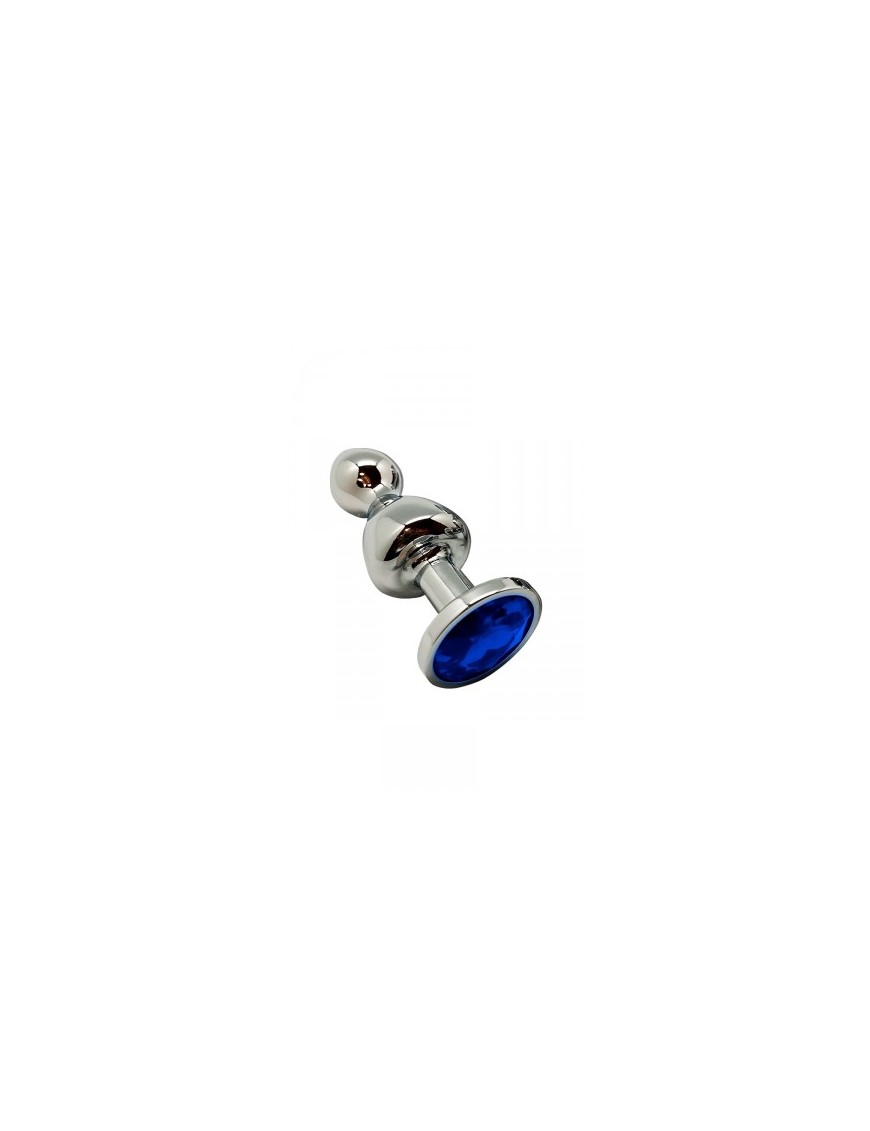 Plug bijou Lollypop bleu S - Wooomy