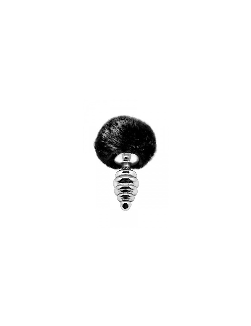 Plug métal Fluffy Twist M noir - Alive