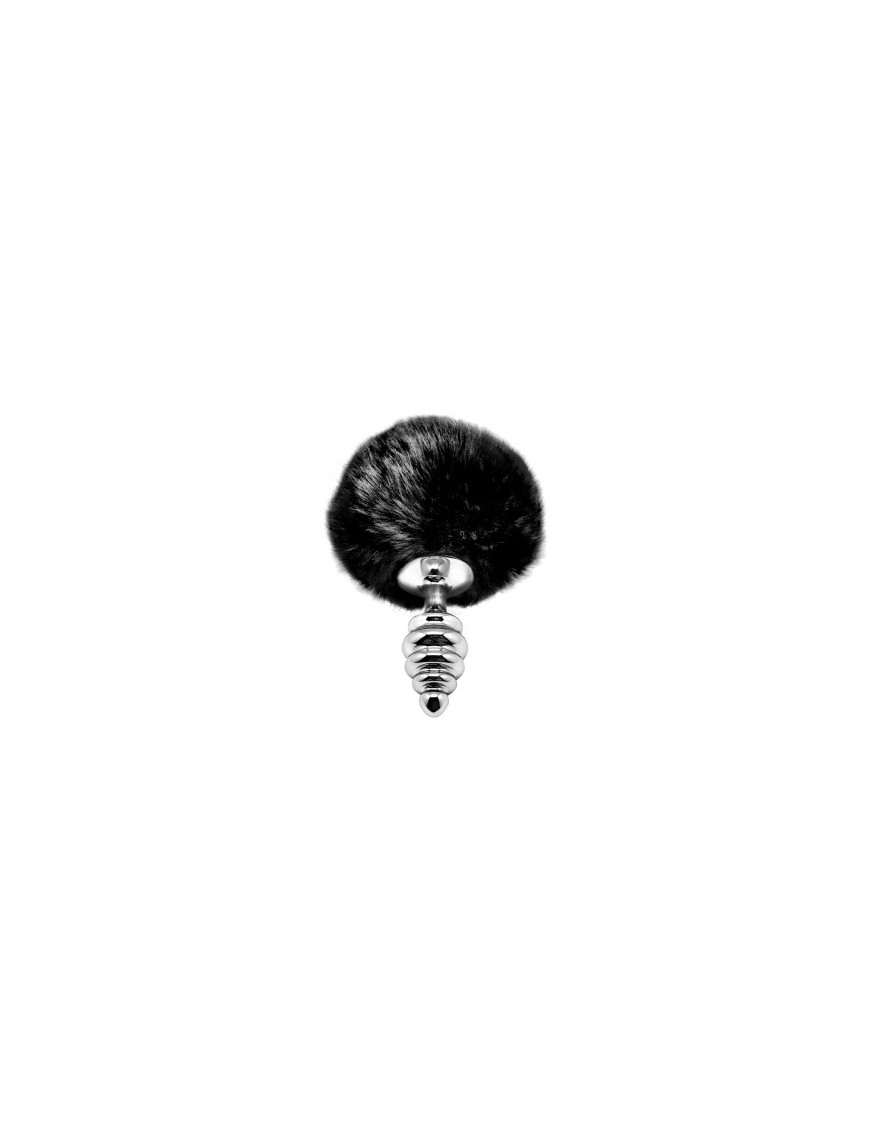 Plug métal Fluffy Twist S noir - Alive