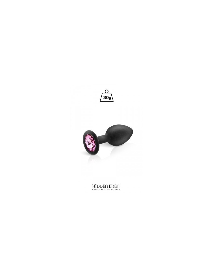 Plug bijou silicone noir S - Hidden Eden