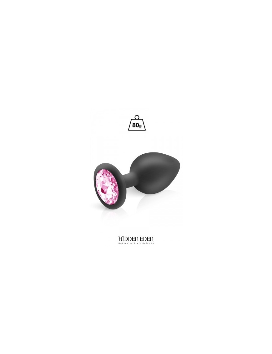 Plug bijou silicone noir L - Hidden Eden