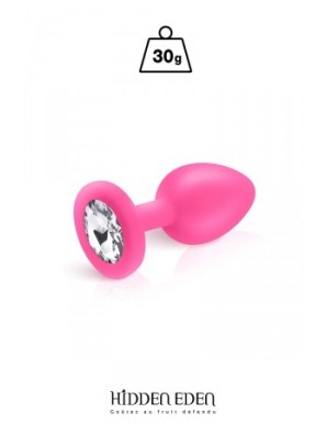 Plug bijou silicone rose S - Hidden Eden