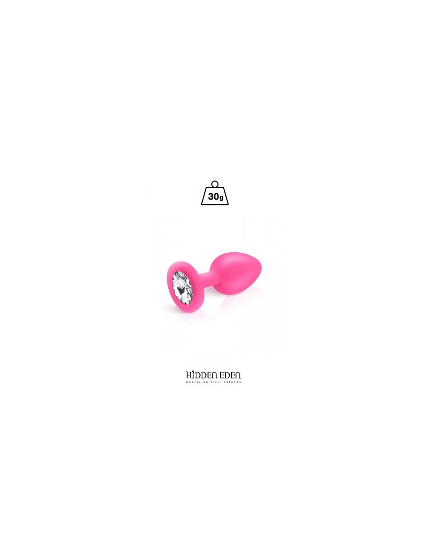 Plug bijou silicone rose S - Hidden Eden
