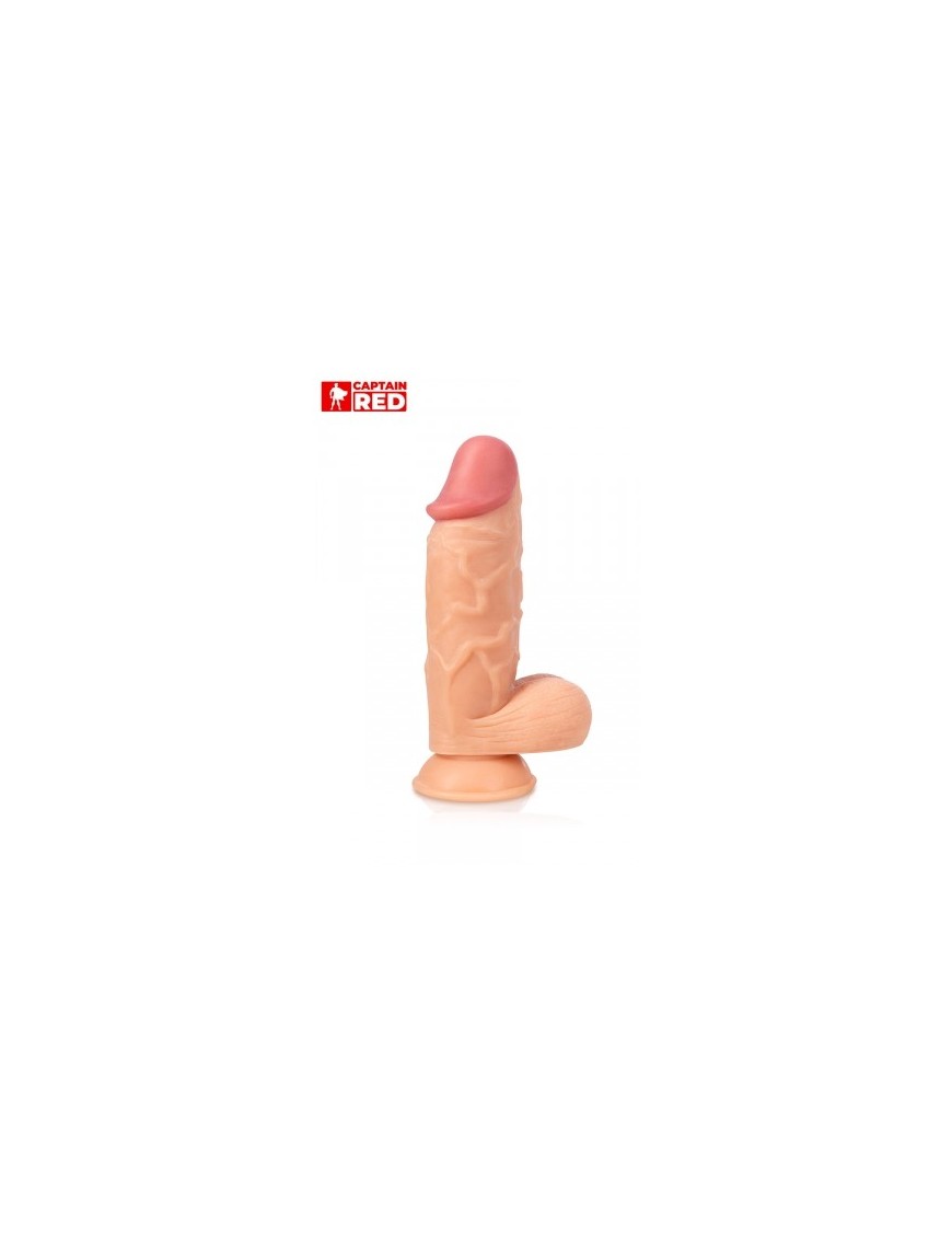 Gode XXL The Strong 26 x 6,5 cm - Captain Red