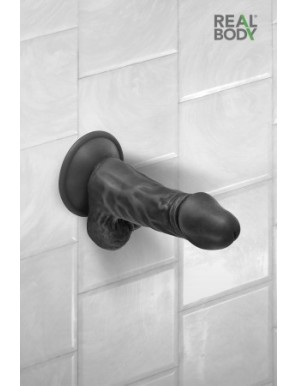 Gode réaliste noir 13 cm - Real Mike
