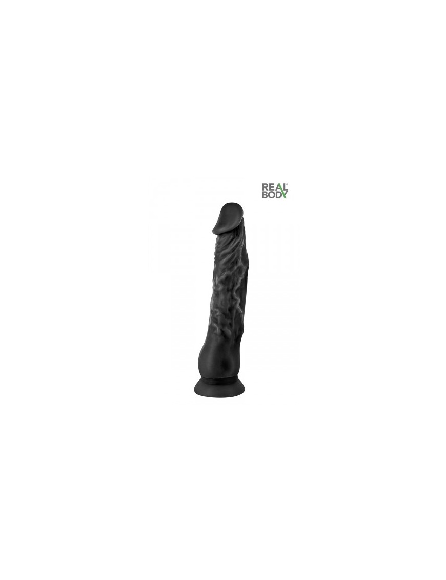 Gode réaliste 21 cm noir  - Real Justin