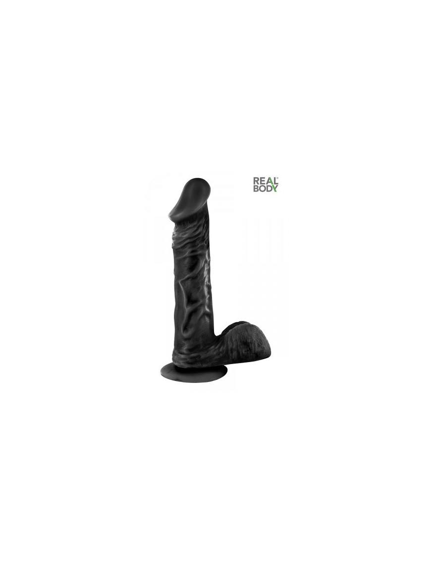 Gode réaliste 23 cm - Real Bruce Noir