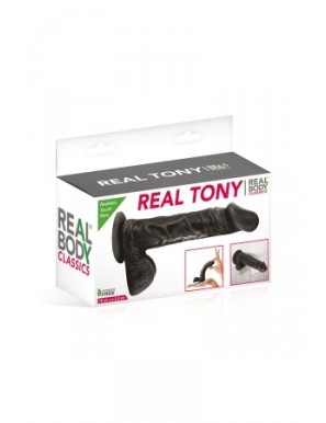 Gode réaliste 18 cm - Real Tony Noir