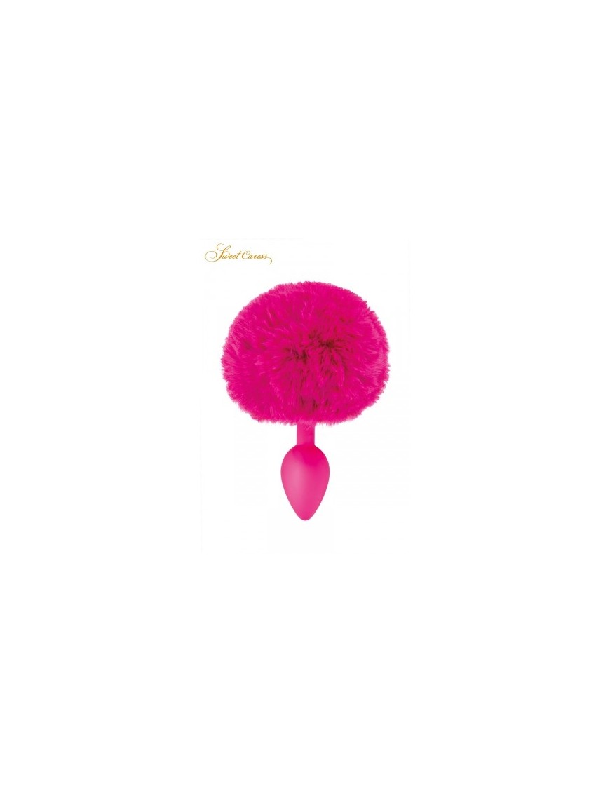 Plug queue de lapin - fuchsia