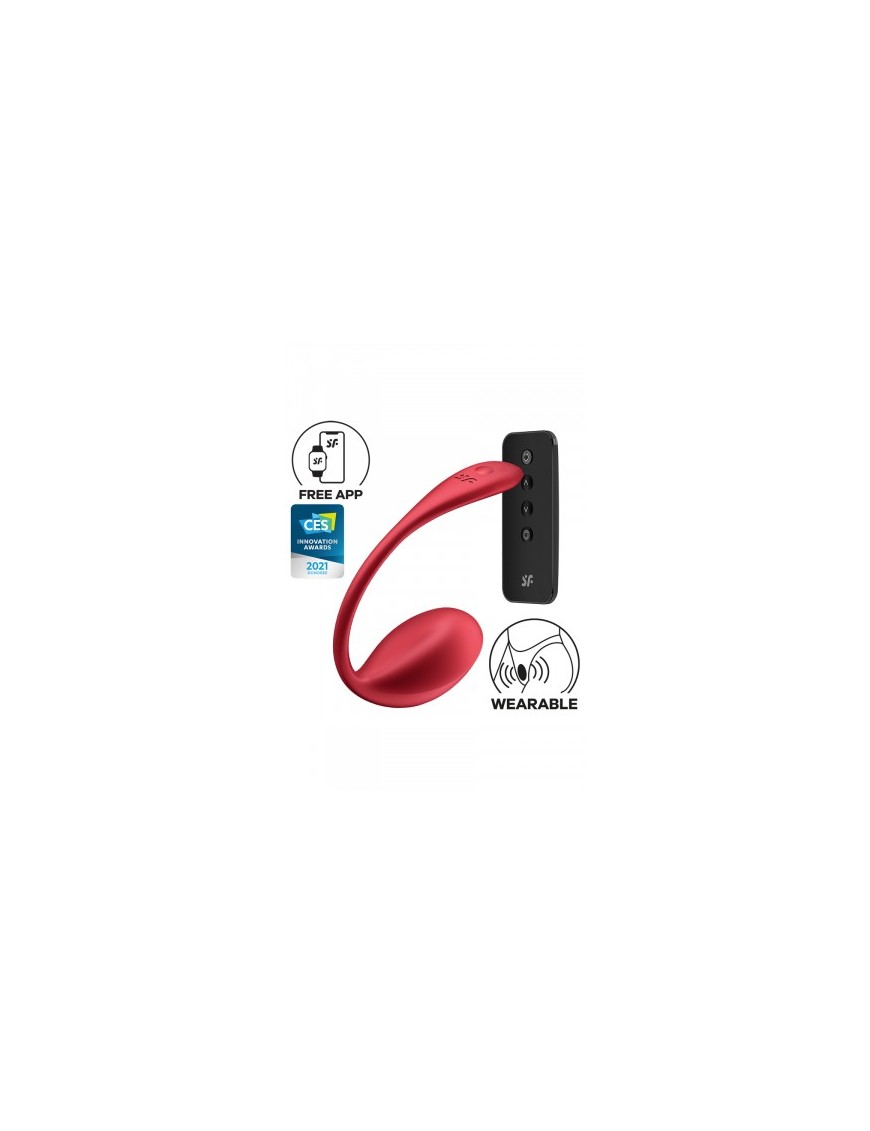 Oeuf vibrant connecté Shiny Petal red - Satisfyer