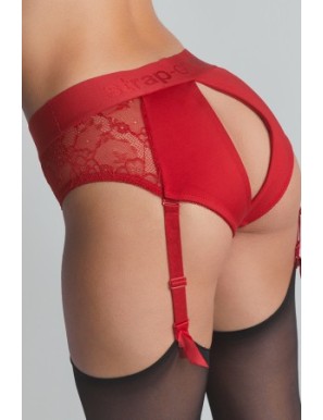 Harnais lingerie Diva (rouge) - Strap On Me