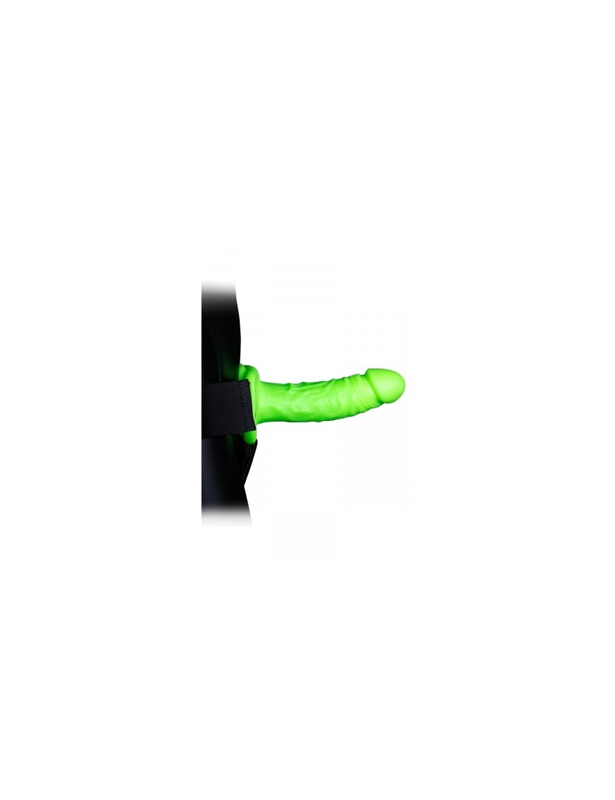 Gode-ceinture creux phosphorescent  18cm - Ouch