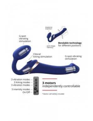 Strap-on-me Multi Orgasm bleu nuit XL