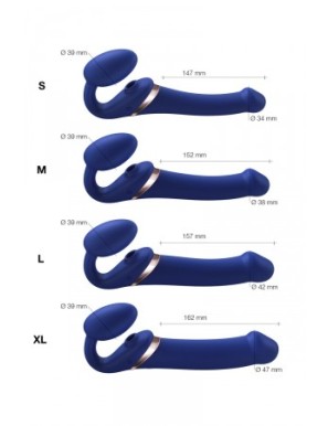 Strap-on-me Multi Orgasm bleu nuit XL