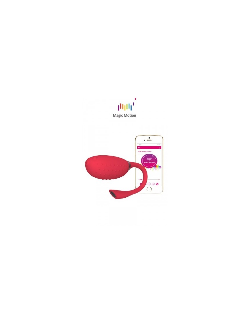 Oeuf vibrant connecté Magic Fugu rouge - Magic Motion