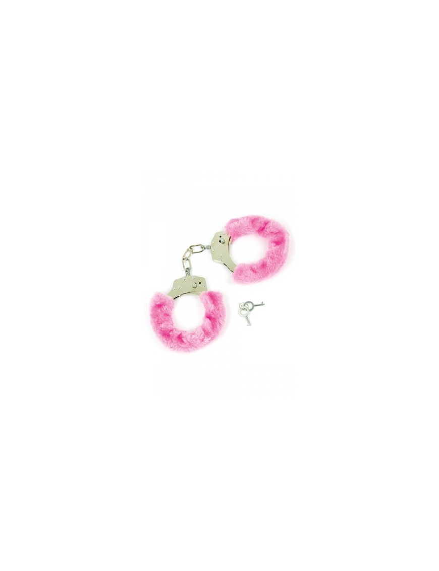 Menottes fourrure rose - Litolu