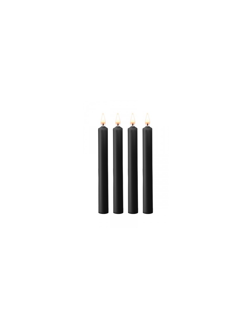 4 bougies SM noires Large - Ouch!