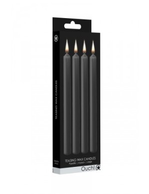 4 bougies SM noires Large - Ouch!