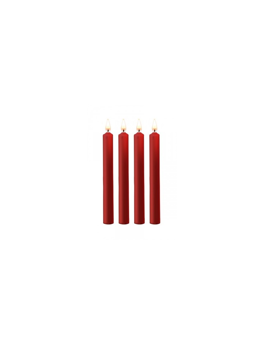 4 bougies SM rouges Large - Ouch!