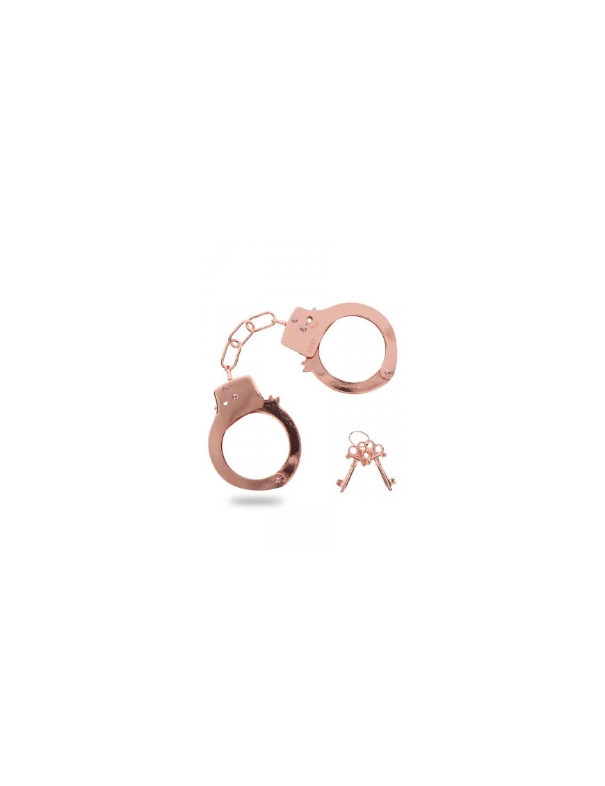 Menottes métal rose gold - Toy Joy