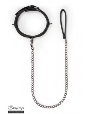 Collier fétichiste et laisse - Easytoys Fetish Collection