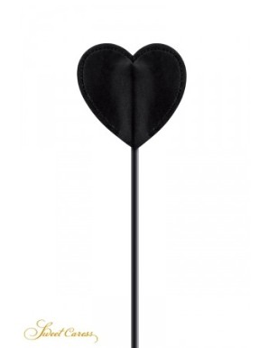 Tapette coeur avec pompon fuchsia - Sweet Caress