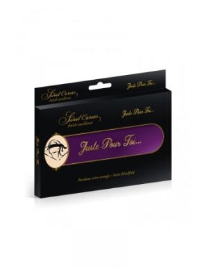 Bandeau BDSM satin pourpre - Sweet Caress