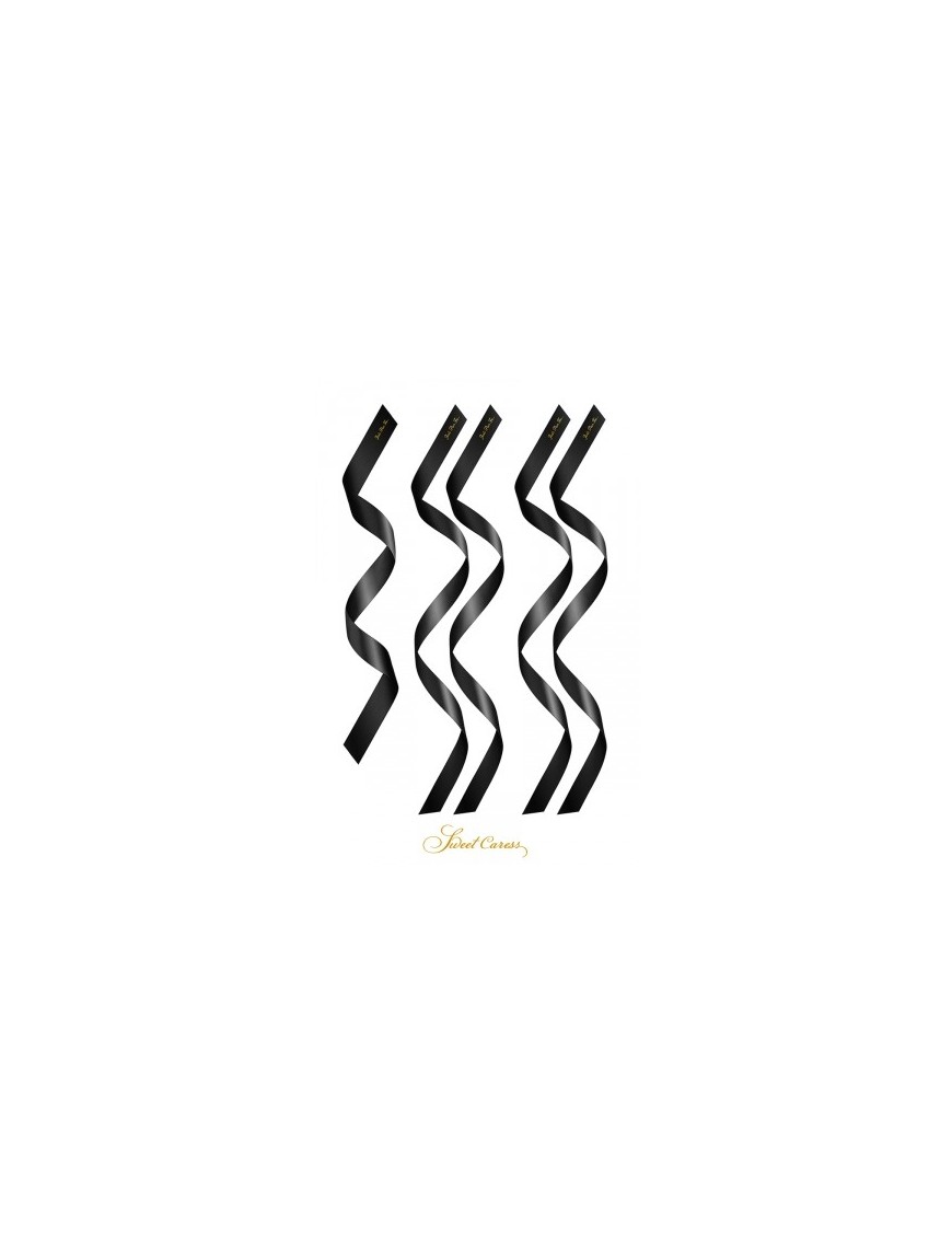 5 liens satin noir - Sweet Caress