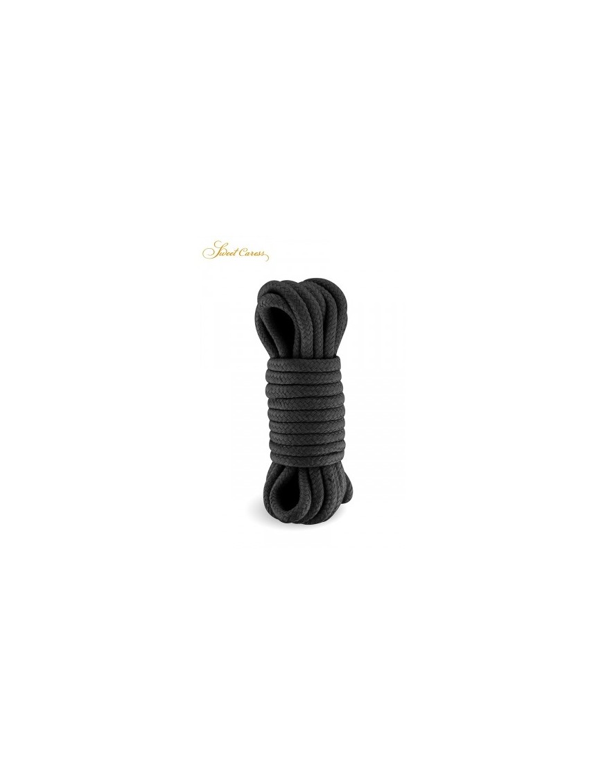 Corde de bondage noire 5m - Sweet Caress