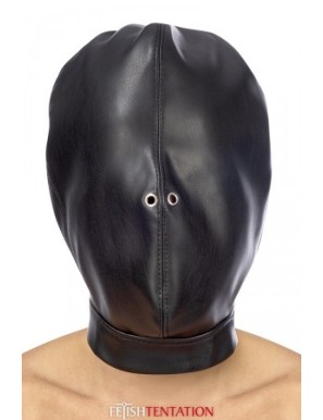 Cagoule BDSM fermée simili cuir - Fetish Tentation