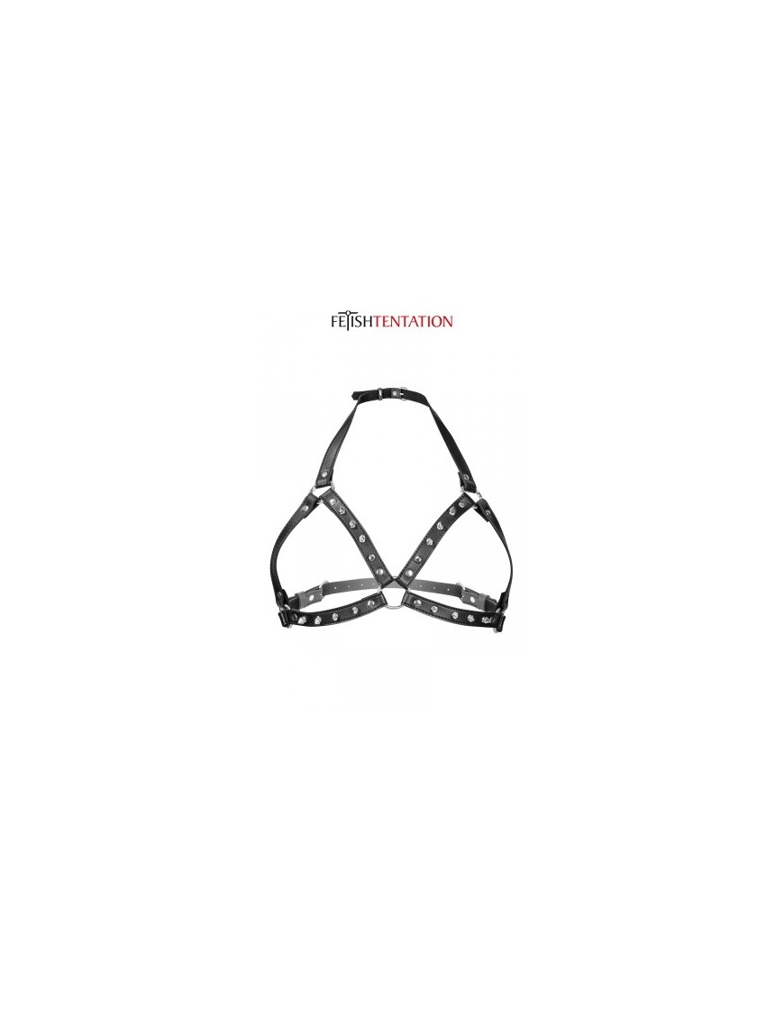 Harnais poitrine à pointes - Fetish Tentation