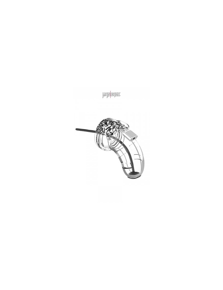 Cage de chasteté 6,5cm avec plug d'urètre - ManCage 15