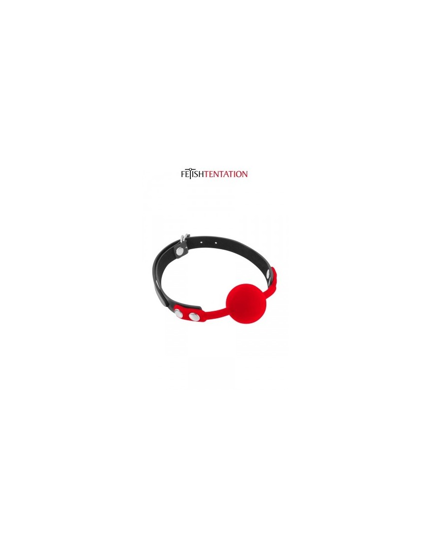 Baillon boule rouge - Fetish Tentation
