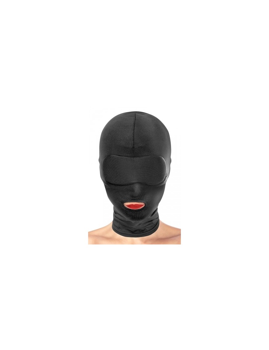 Cagoule BDSM bouche ouverte - Fetish Tentation