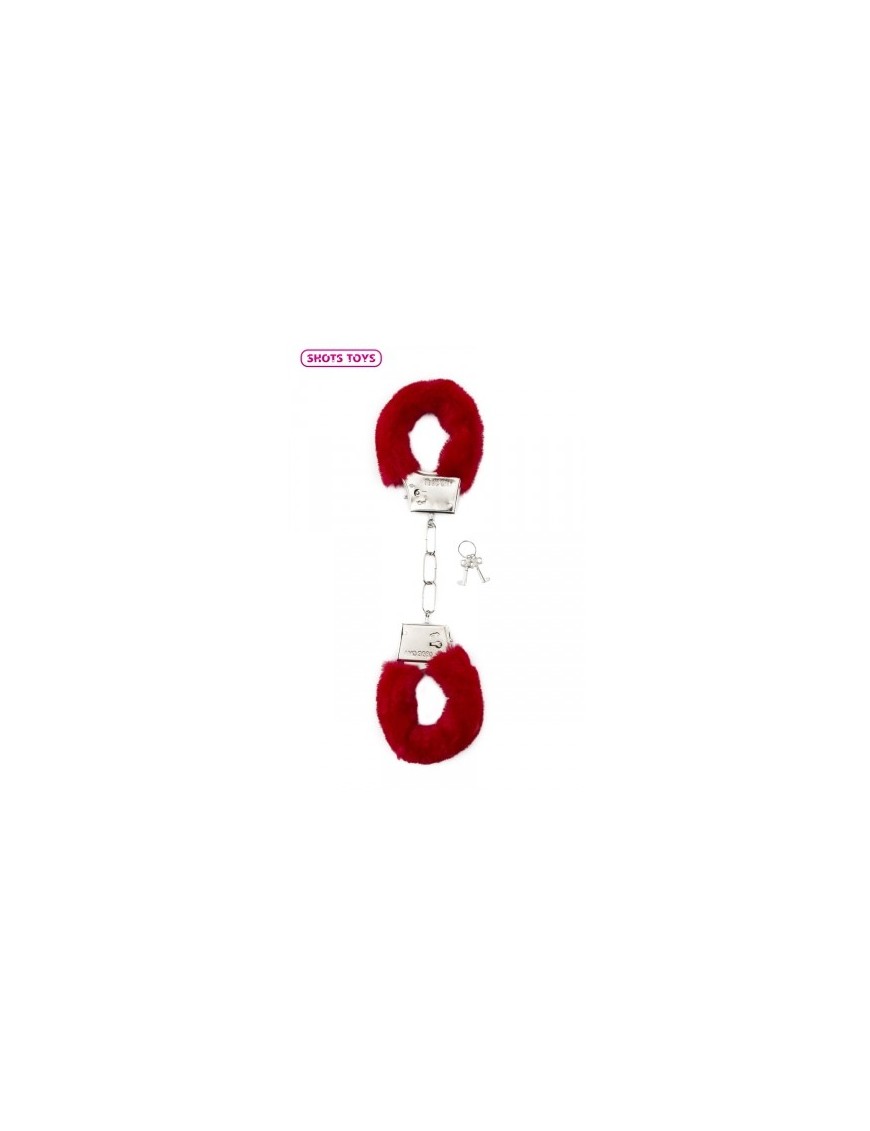 Menottes fourrure Shots - rouge