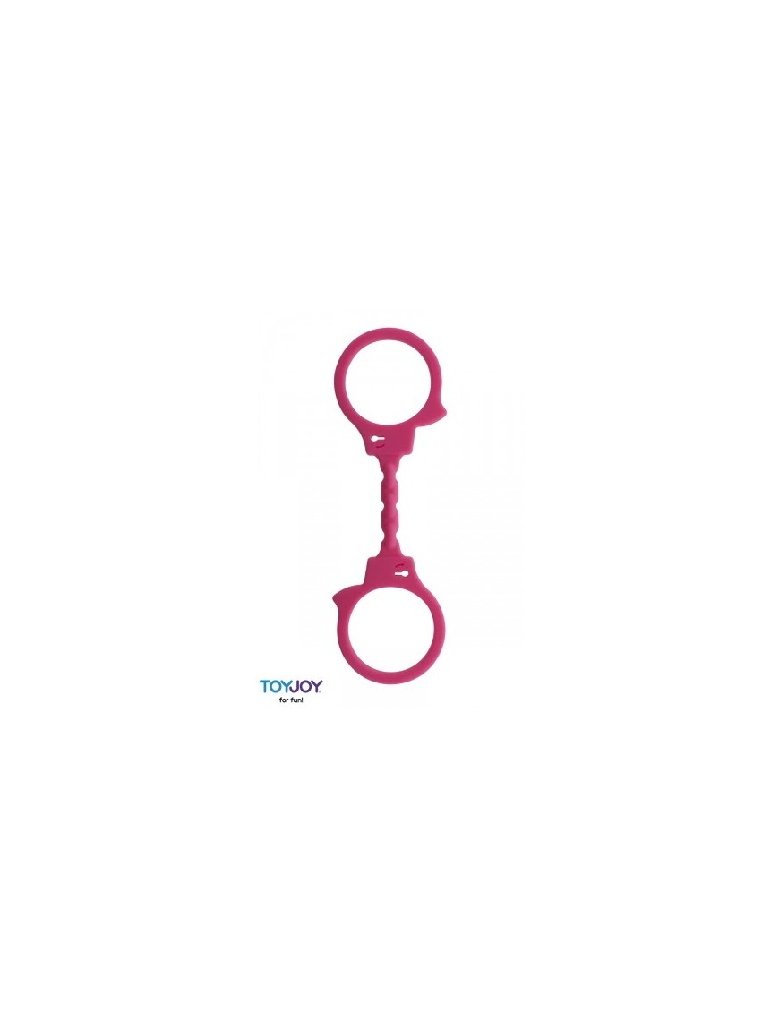 Menottes silicone stretchy - rose