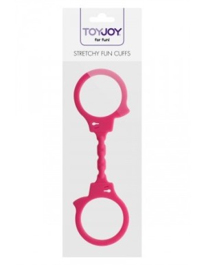 Menottes silicone stretchy - rose