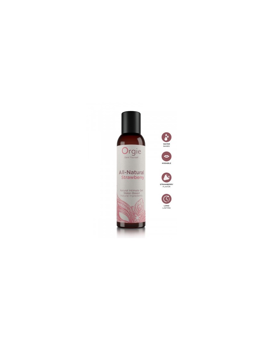 Gel intime naturel All Natural fraise 150ml