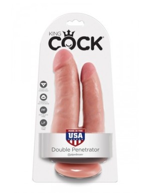 Gode double pénétration 15cm - King Cock