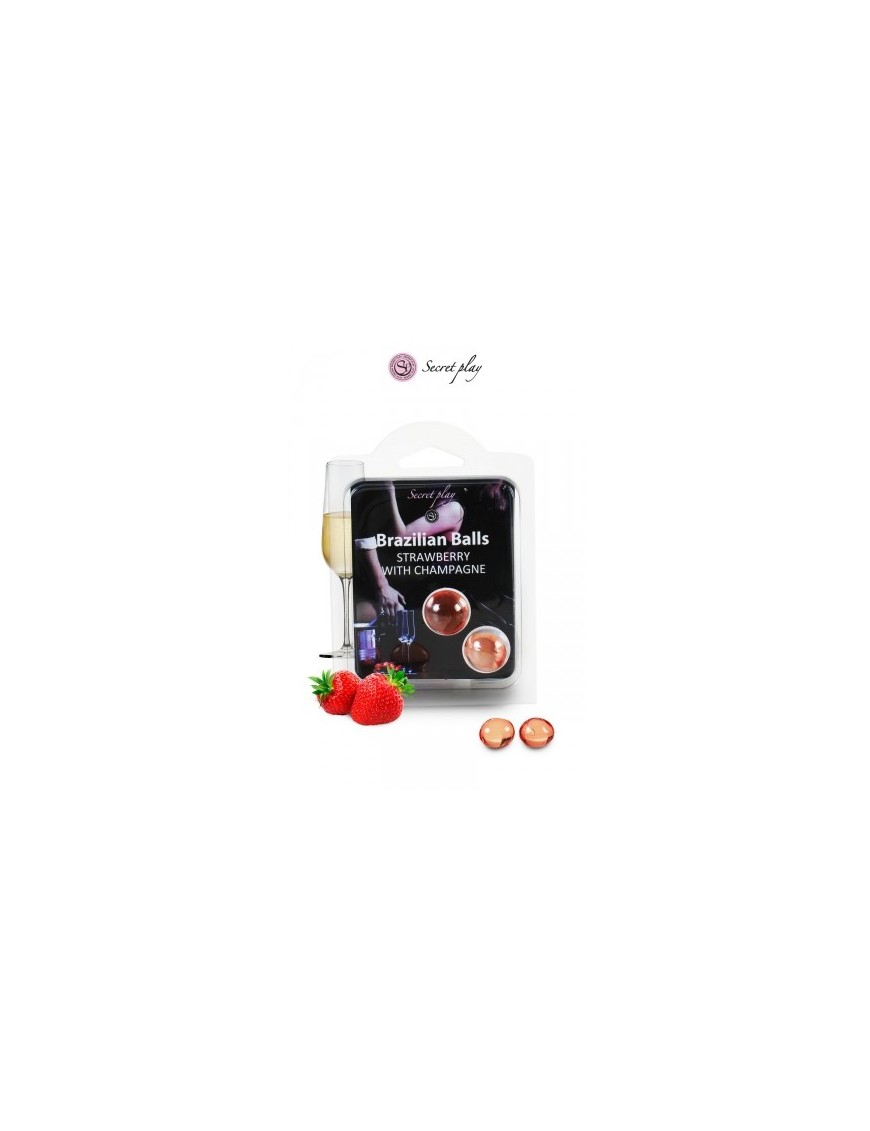 2 Brazilian Balls - fraise & champagne