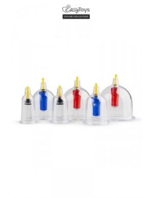 Coffret 6 ventouses Cupping Set - EasyToys Fetish Collection