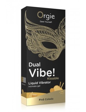 Gel d'excitation Dual Vibe Pina Colada Liquid Vibrator