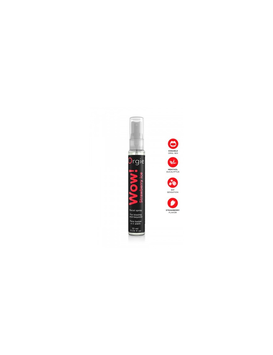 Spray buccal excitant Wow menthol fraise glaçé