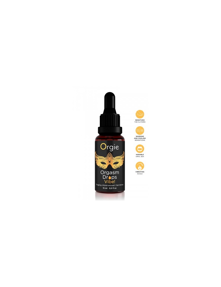 Gel d'excitation du Clitoris Orgasm Drops Vibe 15ml